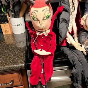 Halloween Joe Spencer Devil Shelf Sitter